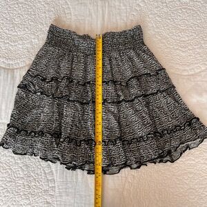 Altar’s State Black and White Flowy Skirt